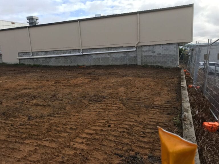 A flat land after levelling and excavating in Sydney